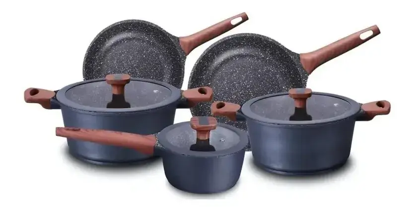 Conjunto de Panelas MTA 8460 Alumínio Cerâmic-Flon Titanium